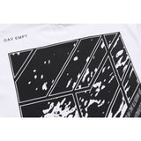 Cavempt Ce Life Cav @ Empt Retro Abstract Tunnel Printed Short Sleeve Men and Women