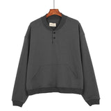 Fog Sweatshirt Vintage God Gray Terry round Neck Men's Sweater Fear Of God