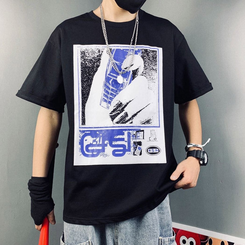 Cavempt Ce Life Cav Mobile Phone Printing Men's and Women's T-shirt Short Sleeve