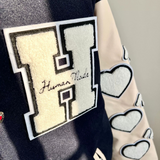 Human Made Sweatshirt Woolen Quilted Leather Baseball Uniform Loose