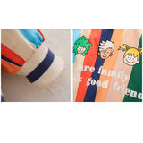 Toddler Boys Jackets Boys Spring and Autumn Coat Stripes Children's Baseball Uniform