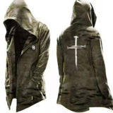 Tactics Style Men Sweatshirts & Hoodies Solid Color Side Seam Sidekick Zipper Men's Clothing