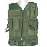 Tactics Style Men's Outdoor Vest Tactical Vest Outdoor Tactics Vest Wear-Resistant Vest Survival Adventure Equipment Vest