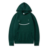 Smiley Face Hoodie Print Casual Fashion Loose Men's Hoodie