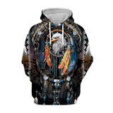 Skull Hoodie 3D Sweater Hoodie Indian Skull