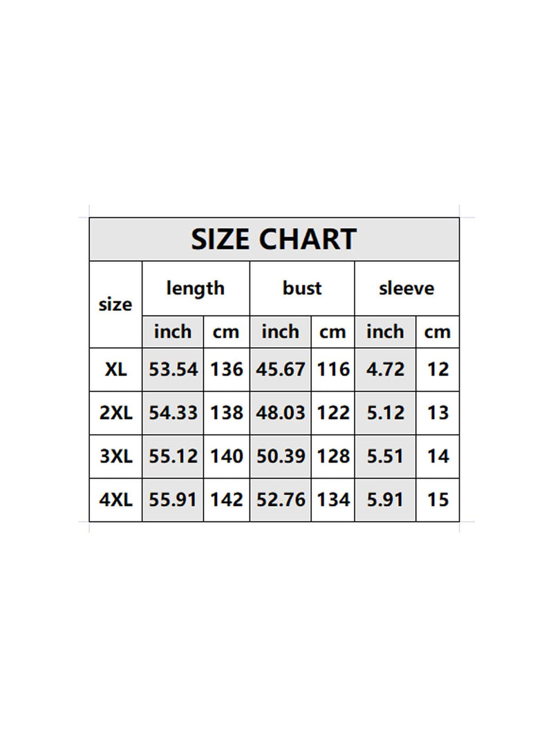 Women Plus Size Maxi Dresses Summer V-neck Short Sleeve Large Swing Dress