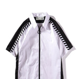 Off White T shirt Formal Shirt Spring/Summer Arrow Print Slash Short Sleeve Shirt for Men and Women