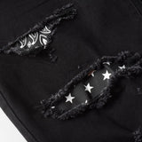 Amiri Jeans Casual Hip Hop Wash Splash-Ink Painted Slim Jeans Casual Fashionable 8538