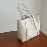 The Teacher Tote Genuine Leather Women's Bag Cowhide Work Shoulder Women's Bag Large Capacity Big Handbag Tote Bag