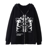 Skull Hoodie Zipper Sweater Skeleton Hoodie Skeleton Hoodie