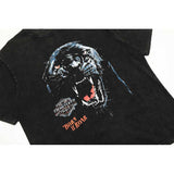 Present T Shirt Limited Retro Distressed Leopard Print T-shirt