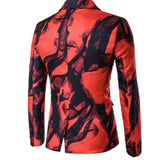 Men's Shirts Ink Printing Suit Men's Groomsman Dress Costume