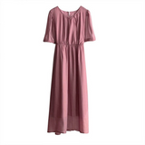 Kim Kardashian Marilyn Monroe Dress Summer French round Neck Dress
