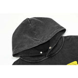 Present Hoodie Power by Present 22ss European and American High Street Washed and Worn Vintage Hoodie Hooded Sweater for Men and Women