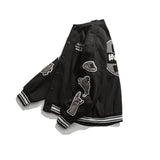 Letterman Jacket Outfit Senior Jackets Varsity Baseball Coat Vintage Overalls Jacket Casual Top
