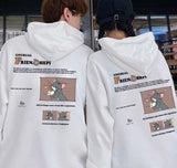 Tom and Jerry Hoodie Autumn Winter New Pullover Men's Sweater Loose Casual