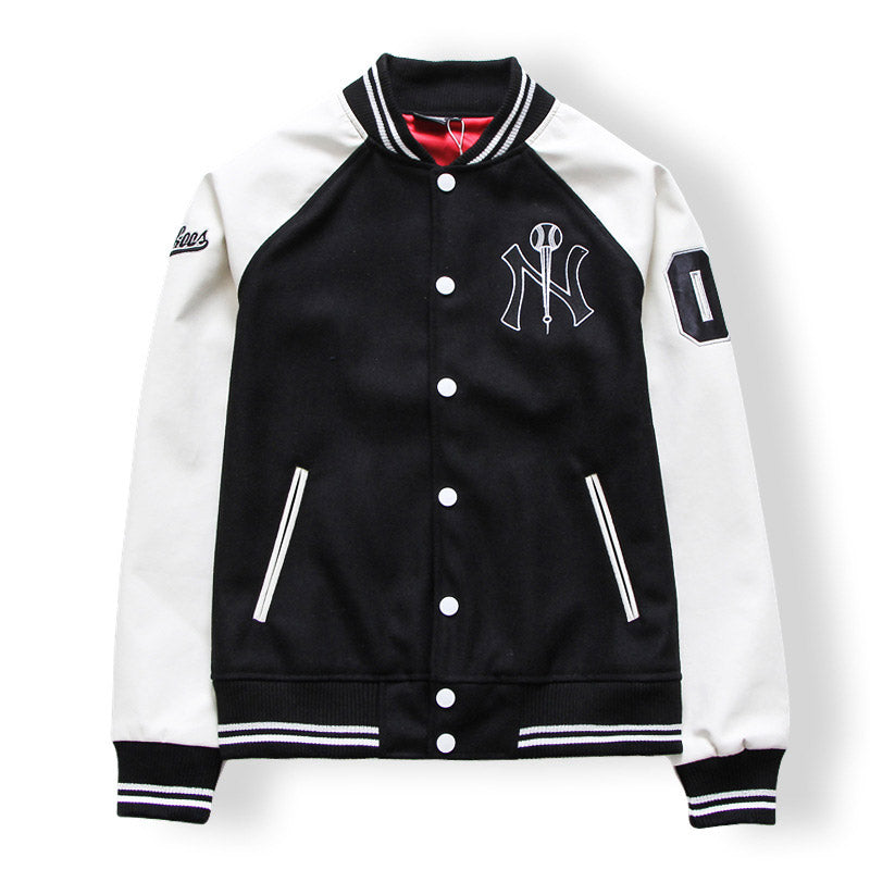 Yankee Letterman Jacket Outfit Senior Jackets Varsity Baseball College Coat Mlbny Baseball Uniform Jacket Loose plus Size Casual