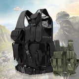 Tactics Style Men's Outdoor Vest Tactical Vest Military Fans Summer Outdoor Tactics Vest plus Size Breathable