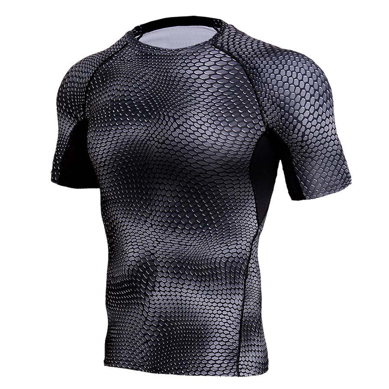 Moisture Wicking Shirts Tight Top Men's Sports Running Short Sleeve Fitness Quick-Drying T-shirt High Elasticity