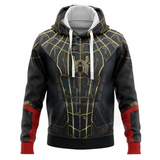Men Spider Hoodie 3D Printed Cardigan Hoodie