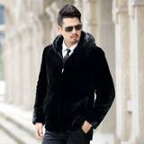Beaver Coat Men's Autumn and Winter Imitation Fur Men's Jacket Short Casual Jacket