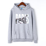 Slogan Graphic Hoodie Pullover Coat Hooded Printed Sweater