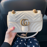 Jackie Kennedy Bag Genuine Leather Women's Bag Wave Pattern Chain Shoulder Messenger Bag