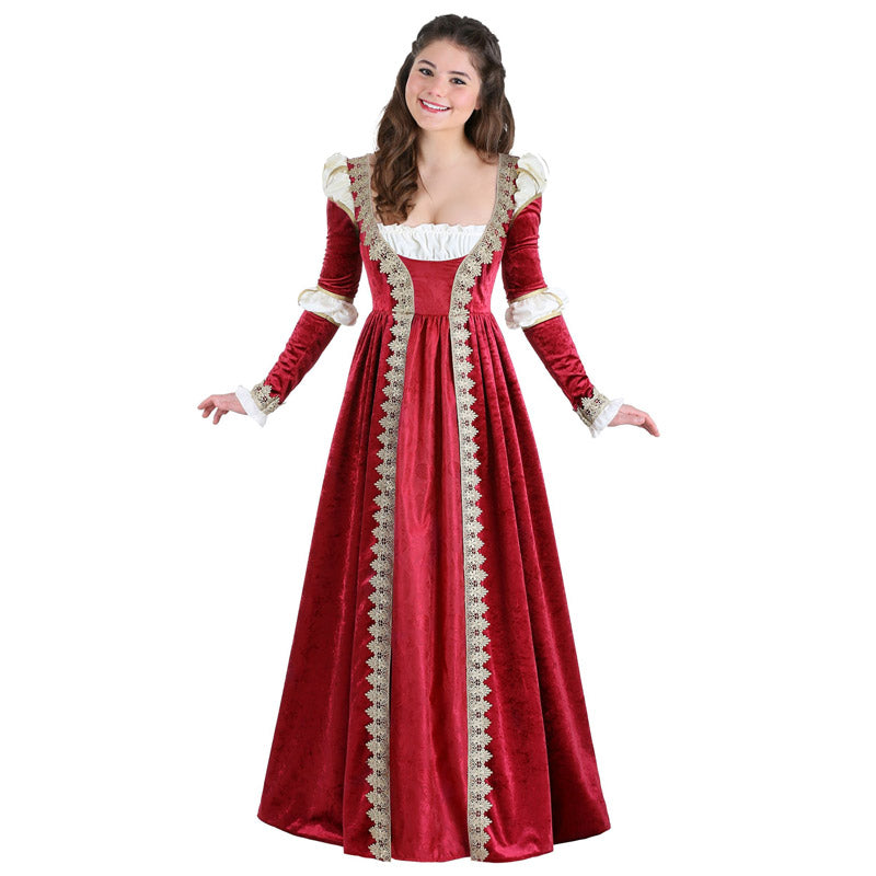 Vintage Empire Waist Dress Long Dress Queen Queen Evening Gown Dress