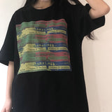 Cavempt Ce Life Cav Rainbow Bar Color Pull Print Men's and Women's T-shirt Short Sleeve