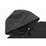 Present Hoodie Heavy Distressed Hooded Sweater Loose