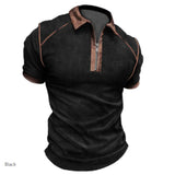 Polo Shirts Summer Men's Polo Shirt Short Sleeve Color Matching T-shirt