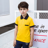 Children Boy Polo Shirts Children's Short-Sleeved T-shirt Summer Short-Sleeved T-shirt