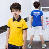 Children Boy Polo Shirts Children's Short-Sleeved T-shirt Summer Short-Sleeved T-shirt