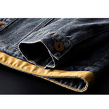 Cotton Solid Men's Denim Trucker Jacket Mens Spring Autumn Casual Slim Fit Bomber Jackets Men Jean Coat Men Outwear Male Cowboy Casual