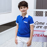 Children Boy Polo Shirts Children's Short-Sleeved T-shirt Summer Short-Sleeved T-shirt