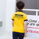 Children Boy Polo Shirts Children's Short-Sleeved T-shirt Summer Short-Sleeved T-shirt