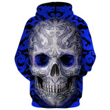 Skull Hoodie Skull 3D Printed Loose Large Size Hooded Sweater