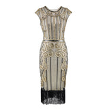 The Great Gatsby Prom Dresses Retro Style Sequin Bead Dress Gown