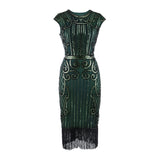 The Great Gatsby Prom Dresses Retro Style Sequin Bead Dress Gown