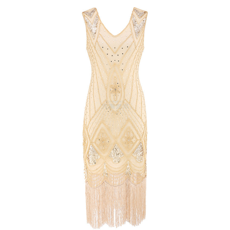The Great Gatsby Prom Dresses Vintage Sequins Dress Fashion Bead