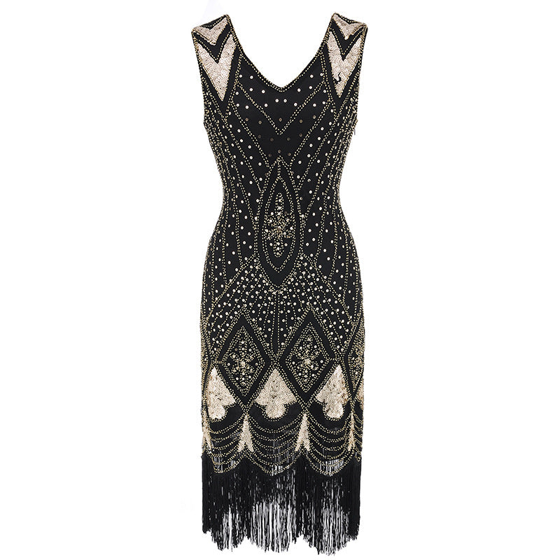 The Great Gatsby Prom Dresses Vintage Sequins Dress Fashion Bead