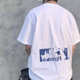 Cavempt Ce Life Cav @ Empt Vintage Print Male and Female Couple Short Sleeve