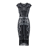 The Great Gatsby Prom Dresses Retro Style Sequin Bead Dress Gown
