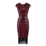 The Great Gatsby Prom Dresses Retro Style Sequin Bead Dress Gown