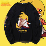 Men and Women Pokemon Pikachu Hoodie T-shirt Men's Long Sleeve