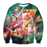 Black Christmas Sweater Vertical Stripes 3D Printed Sweater