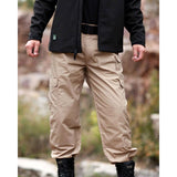 Tactics Style Outdoor Casual Pants Men's Outdoor Plaid Pants Black Casual Pants