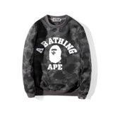 Shark Print Sweatshirts Fashion Brand Men and Teenagers plus Size Student Pullover