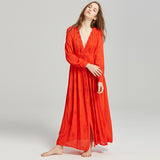 Women Dresses Summer Vacation V-neck Button Dress