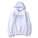 Thrasher Hoodie Autumn and Winter Flame Men and Women Casual Hooded Coat